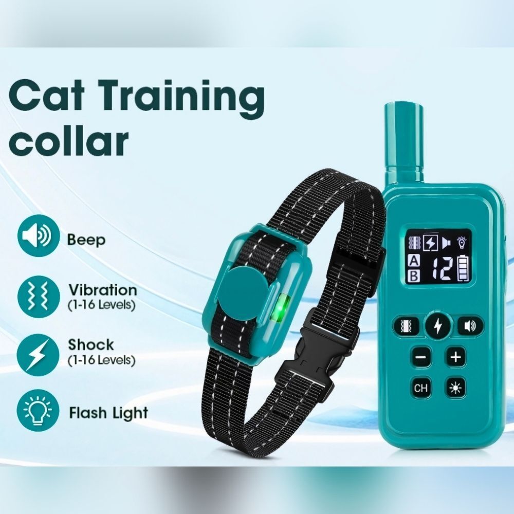 ☔️🩵NIB Teal Small Dog/Cat Electric Shock Collar